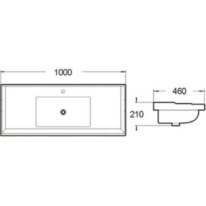 Раковина SantiLine SL-2112 100