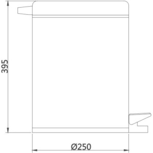 Купить Мусорное ведро Haiba HB703 12 л в Москве с доставкой Мусорное ведро Haiba HB703 12 л