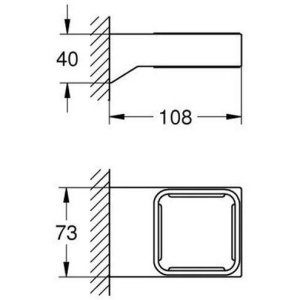 Купить Держатель Grohe Selection Cube 40865000 в Москве с доставкой Держатель Grohe Selection Cube 40865000