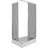 Душевой уголок Parly QZ81S 80x100, с поддоном, профиль хром, стекло тонированное