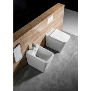 Унитаз приставной с сиденьем микролифт Aquatek Либра New AQ1908N-00 безободковый