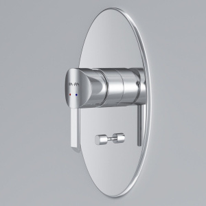 Смеситель для ванны с душем AM.PM Awe F1585000 С ВНУТРЕННЕЙ ЧАСТЬЮ