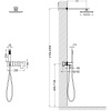 Душевой комплект Timo Selene SX-2169/00SM С ВНУТРЕННЕЙ ЧАСТЬЮ, хром