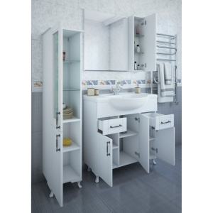 Зеркало Sanflor Глория R, 85, белое