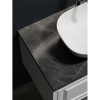Тумба с раковиной Sancos Very 80 см, bianco, столешница черный мрамор, раковина CN6009