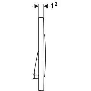 Кнопка смыва Geberit Sigma 20 115.882.KM.1 черная