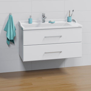 Тумба с раковиной СаНта Омега 100 подвесная