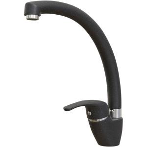 Комплект Мойка кухонная Ulgran U-104 -308 черная + Смеситель Domaci Солерно DC-3013 морион