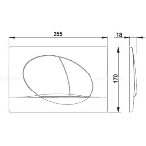 Кнопка смыва Roca Active 8901140B1 хром