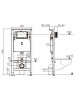 Инсталляция для подвесного унитаза без кнопки WeltWasser AMBERG 506 (10000005662)
