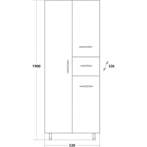 Шкаф-пенал Onika Модерн 52.10У