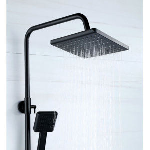 Верхний душ BOND Cube B02-9988 черный матовый