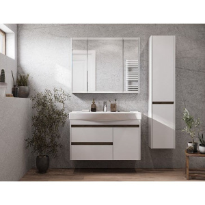 Зеркало-шкаф AQUATON Нортон 100 белый глянец