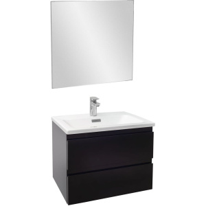 Купить Тумба с раковиной Jacob Delafon Madeleine 60 черная матовая в Москве с доставкой Тумба с раковиной Jacob Delafon Madeleine 60 черная матовая