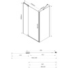 Душевой уголок Vincea Extra VSR-1E111290CL 120x90 см, профиль хром, стекло прозрачное
