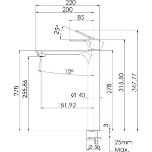 Смеситель для раковины Remer Energy EY11L