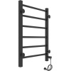 Полотенцесушитель электрический Laris Феличия ЧКЧ П6 400/600 черный, L
