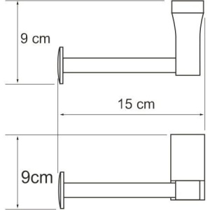 Держатель туалетной бумаги Wasserkraft Lopau K-6096