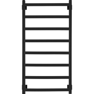 Полотенцесушитель электрический Secado Корато 1 , 100x50 ТЭН квадратный скрытый, черный матовый, L