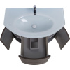 Тумба с раковиной Cezares Eden 91 grigio talpa opaco, раковина 82399