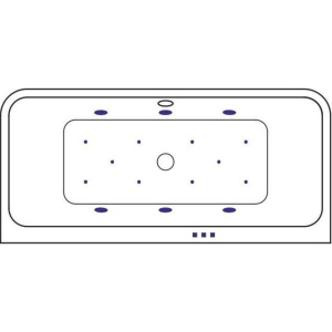 Купить Акриловая ванна Excellent Arana WAEX.ARA18.RELAX 180x85 см, с гидромассажем, с каркасом, со сливом-переливом в Москве с доставкой Акриловая ванна Excellent Arana WAEX.ARA18.RELAX 180x85 см, с гидромассажем, с каркасом, со сливом-переливом