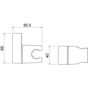 Держатель ручного душа Aquatek AQ2406MB черный