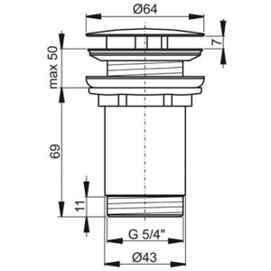 Купить Слив для умывальника Ravak X01762 черный матовый, для раковин без перелива в Москве с доставкой Слив для умывальника Ravak X01762 черный матовый, для раковин без перелива