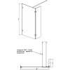 Душевая перегородка Ambassador Walk-in 15031105 90х200 см, профиль хром