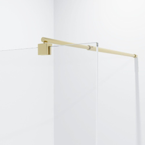 Душевая перегородка Niagara Nova NG-644-90 GOLD 90x195 профиль золото, стекло прозрачное