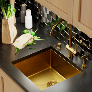 Мойка кухонная Mixline 548566 золото