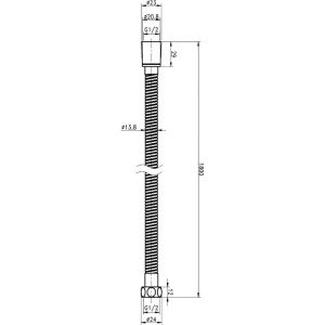 Душевой шланг Cezares Czr CZR-FMM-180-NOP черный