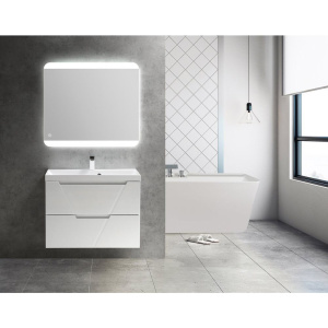 Тумба с раковиной BelBagno Vittoria 70 подвесная, bianco lucido