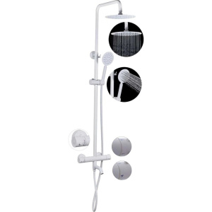 Душевая стойка Fashun A52426-8 с термостатом, белая