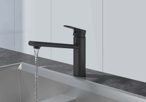 Смеситель для кухни Aquatek Ника AQ1880MB, черный матовый