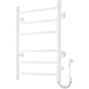 Купить Полотенцесушитель электрический Domoterm Аврора DMT 109-6 40х60, белый, R в Москве с доставкой Полотенцесушитель электрический Domoterm Аврора DMT 109-6 40х60, белый, R