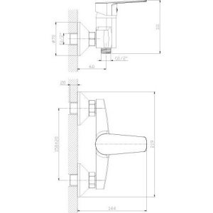 Смеситель для душа Rossinka S S35-41