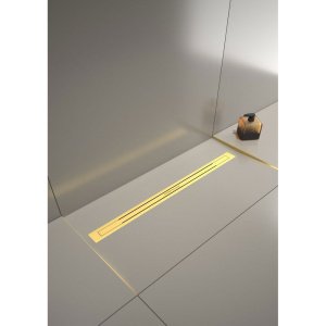 Душевой трап (лоток) Boheme Premium Trendy 80 см, золото