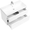 Тумба с раковиной AQUATON Оливия 90 белая матовая