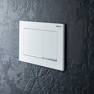 Купить Кнопка смыва Geberit Sigma 30 115.883.JT.1 белая матовая, хром глянцевый в Москве с доставкой Кнопка смыва Geberit Sigma 30 115.883.JT.1 белая матовая, хром глянцевый