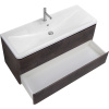 Тумба с раковиной BelBagno Albano 120 подвесная, rovere nature grigio, белая глянцевая раковина