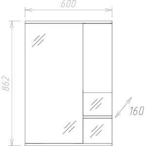 Купить Зеркало Onika Элита R 60 белое в Москве с доставкой Зеркало Onika Элита R 60 белое