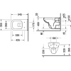 Унитаз подвесной Duravit D-code 45700900A1 безободковый