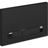 Кнопка смыва Cersanit Estetica 64112 черная матовая, рамка хром