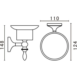 Мыльница Art&Max Bohemia AM-E-4299-Do