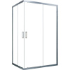 Душевой уголок Vegas Glass ZA-F Novo 120*100 07 10 профиль матовый хром, стекло сатин