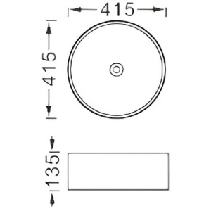 Раковина накладная Aquatek Европа 45 AQ5558-MB черный