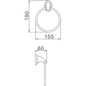 Полотенцедержатель Haiba HB15 04