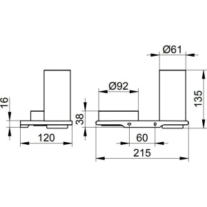Купить Стакан Keuco Edition 400 11554 с чашей для мелочей, хром черный в Москве с доставкой Стакан Keuco Edition 400 11554 с чашей для мелочей, хром черный