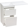 Тумба с раковиной Style Line Даллас 120, Люкс Plus напольная, белая L