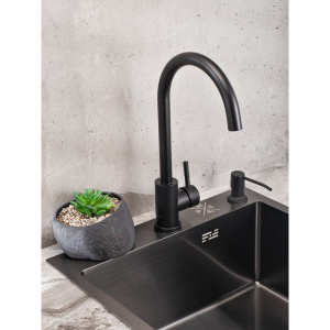 Смеситель для кухни РМС Sus124bl SUS124BL-017F чёрный
